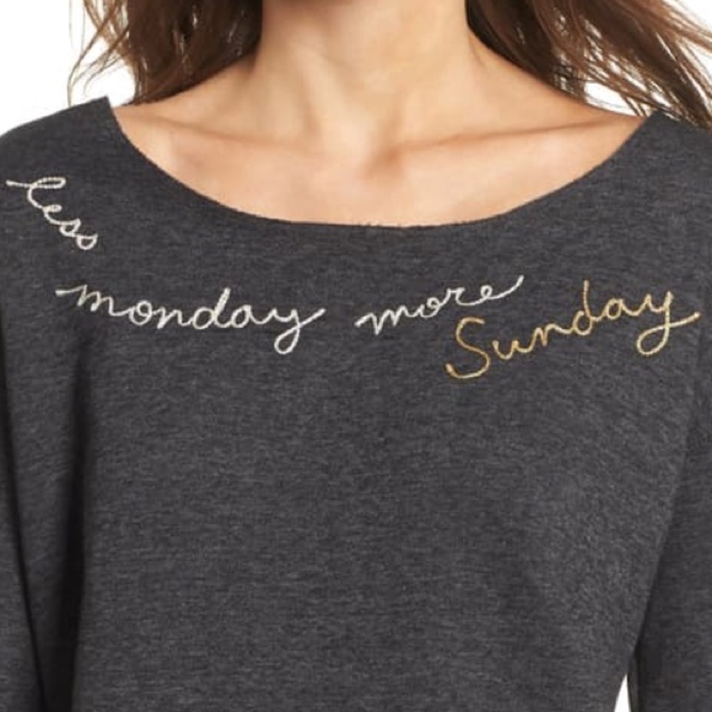 Sundry Raw Hem Sweatshirt
